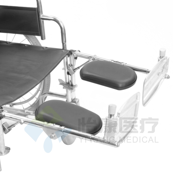 Heavy Person Wheelchair With Pneumatic Mag Rear Wheel