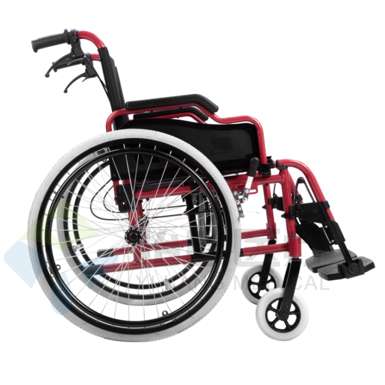 wheelchair with quick release wheel