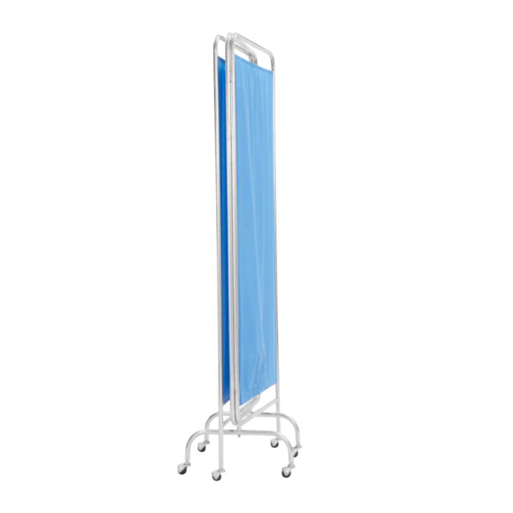 Foldable hospital ward screen