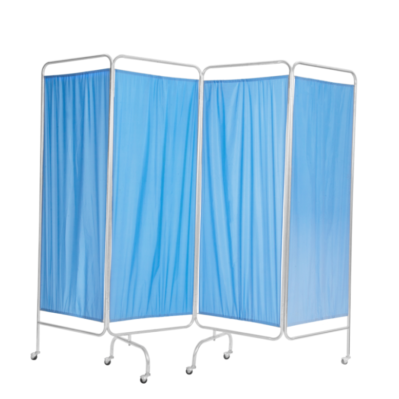 4 Folding Blue Hospital Ward Screen