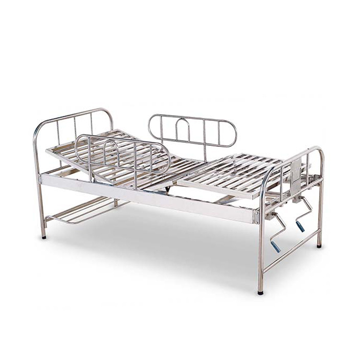 Two Functions Stainless Steel Manual Medical Bed