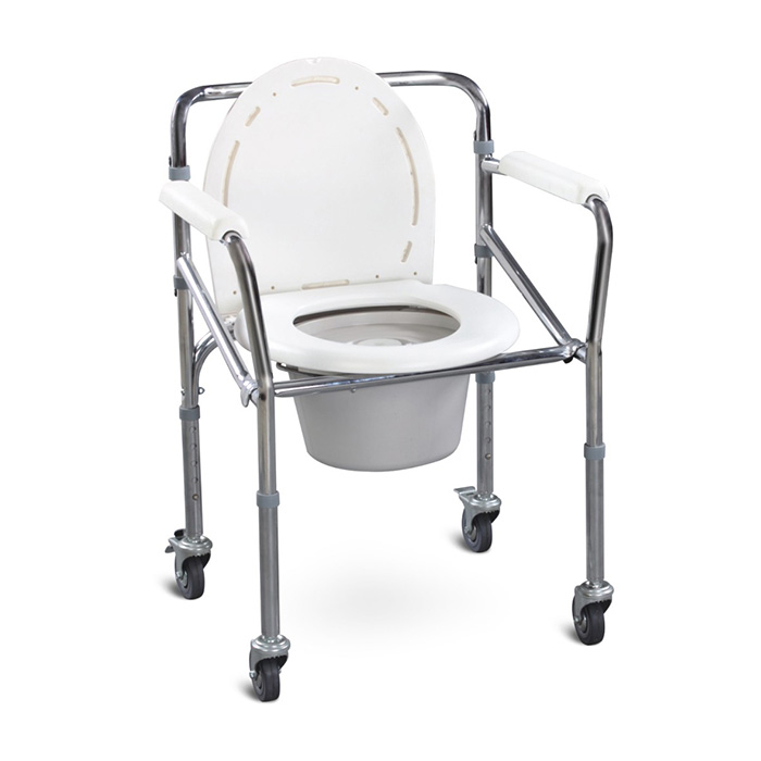 Adjustable Patient Transfer Commode Chair