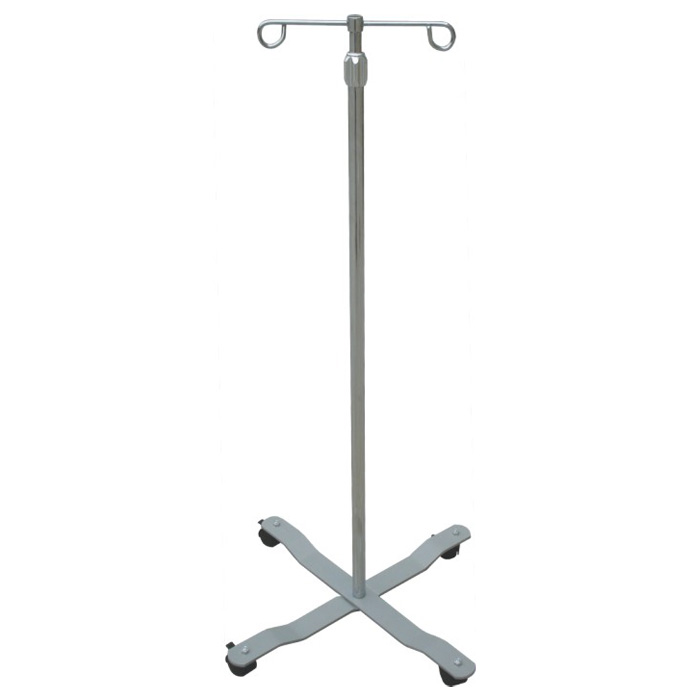 Stainless Steel IV Stand With Hooks