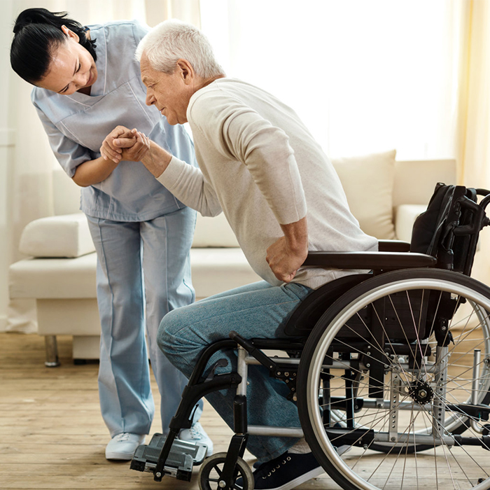 Have you noticed the wheelchair backrest on the wheelchair?