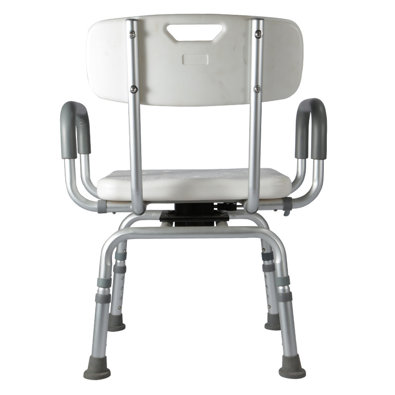 360° Swivel Shower Chair Aluminum Adjustable Waterproof Bath Chair