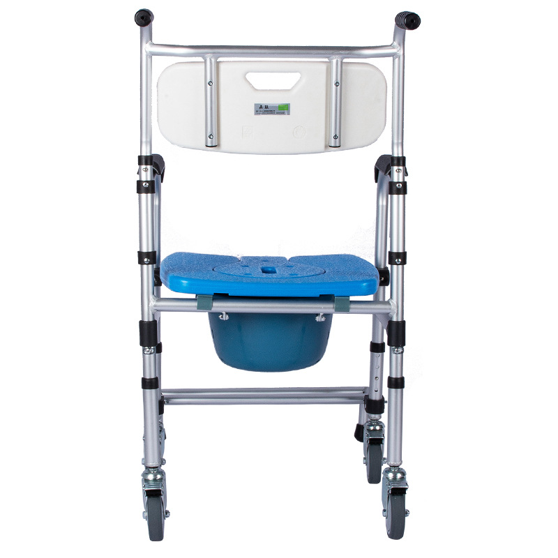 Aluminum Folding Toilet Chair Elderly Potty Chair