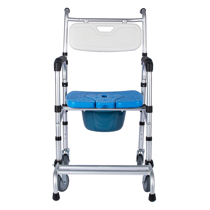 Aluminum Folding Toilet Chair Elderly Potty Chair