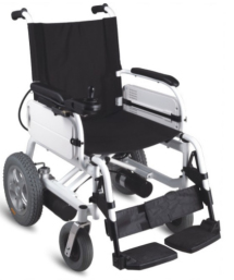 Lightweight foldable electric wheelchair makes travel more convenient for the elderly