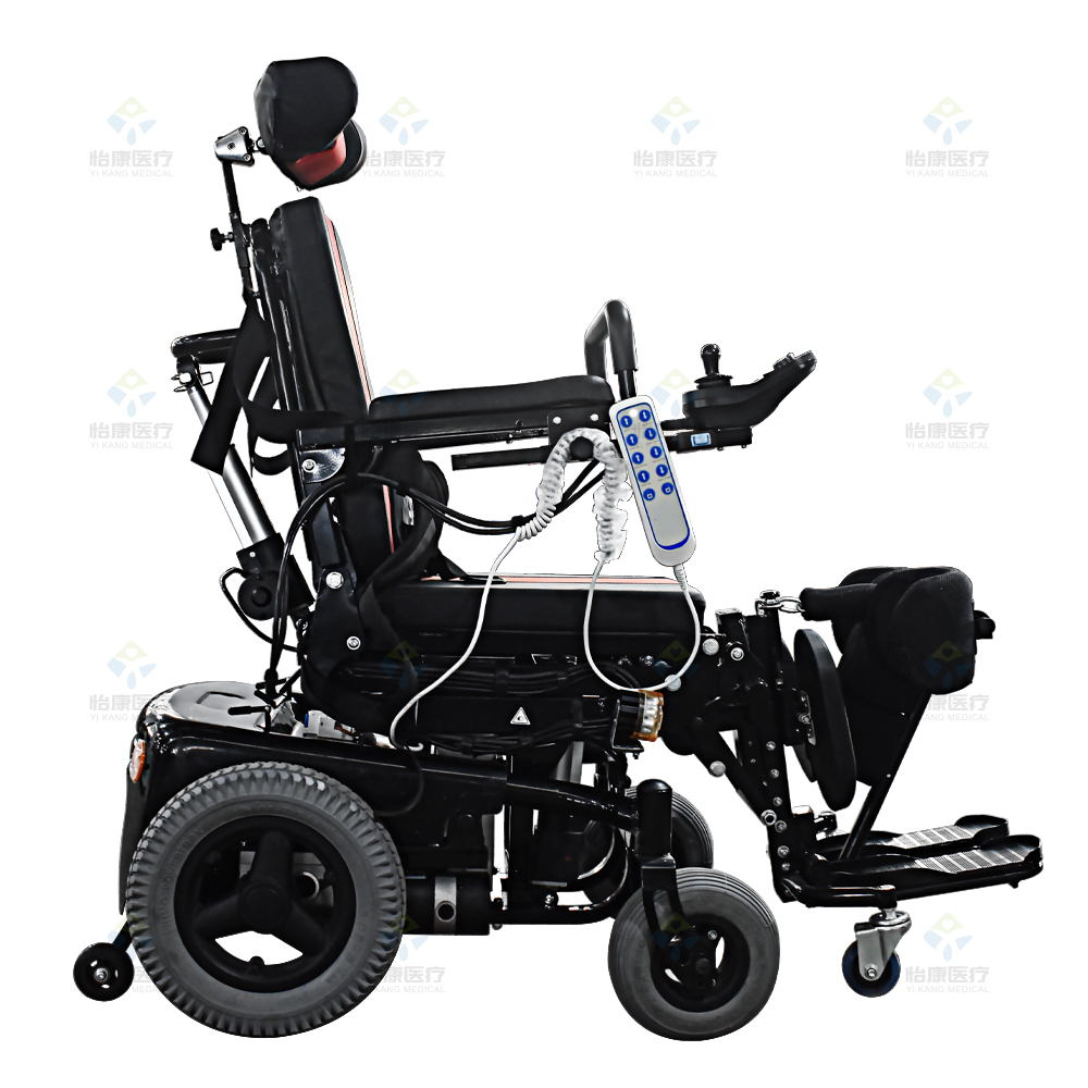 Electric standing wheelchair