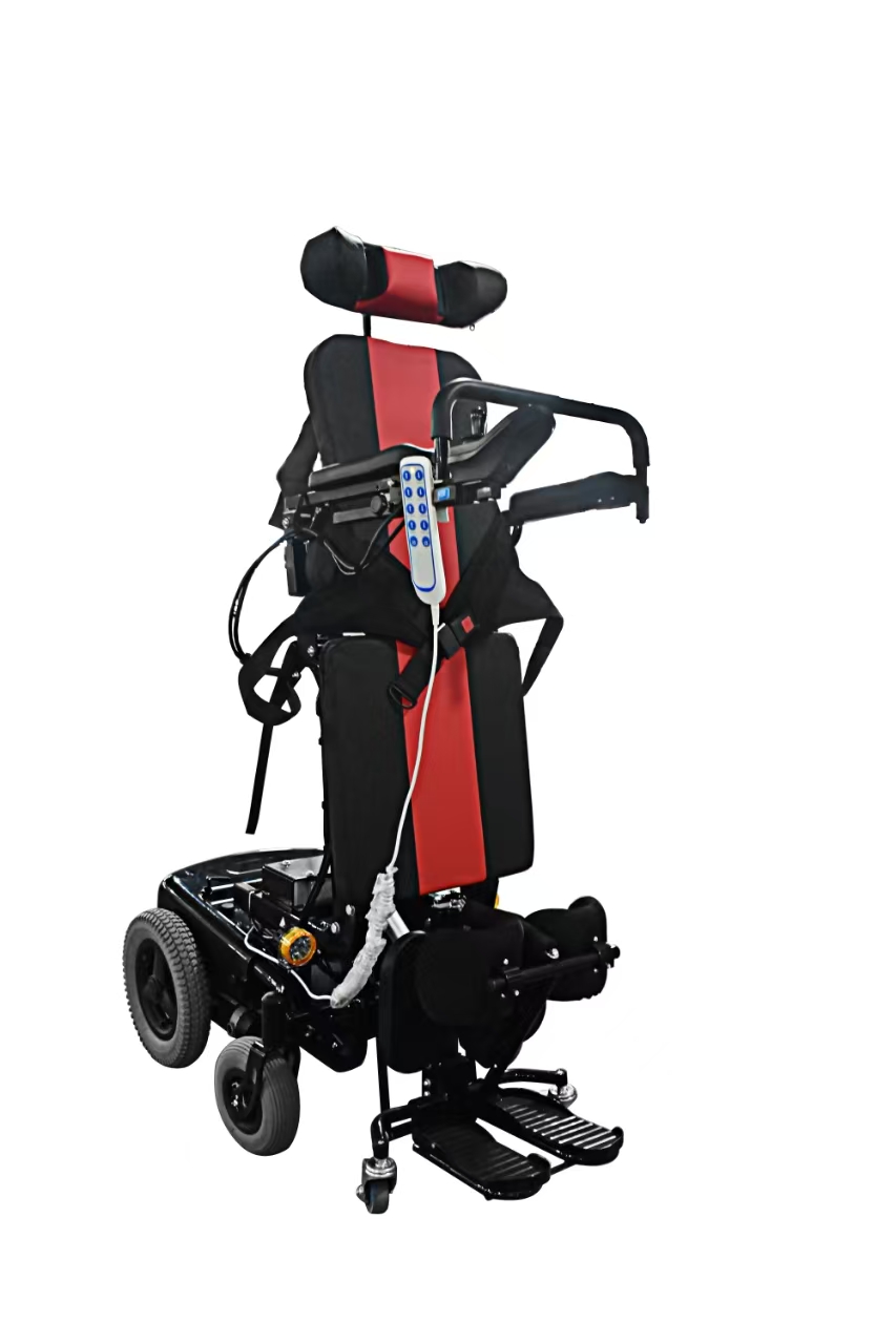 Electric standing wheelchair