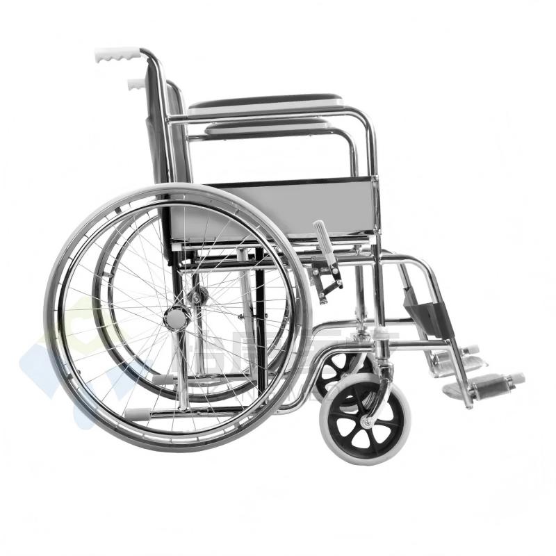 What is the width of a steel wheelchair for obese people?
