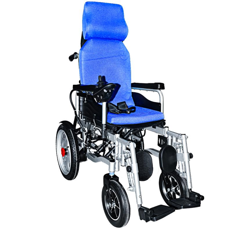 Steel Electric High Back Wheelchair with Ergonomic Seat and Powerful Motor