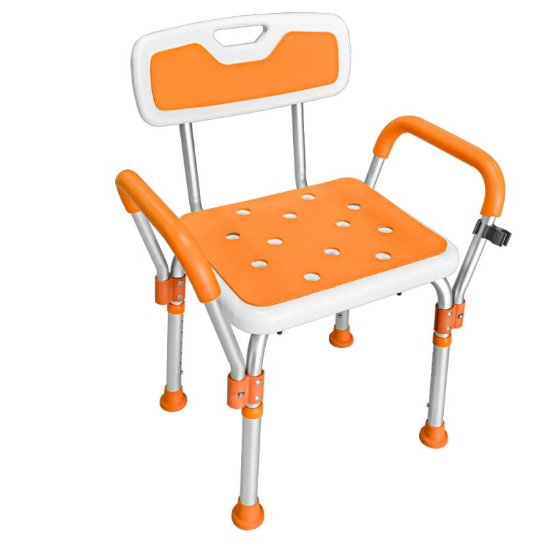 Aluminum Shower Seat for Seniors - Height Adjustable & Anti - Slip