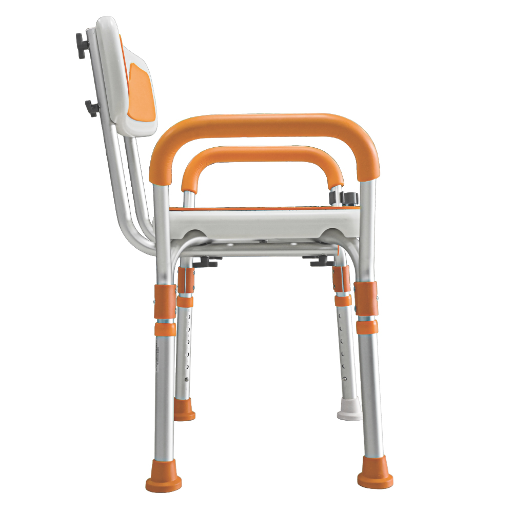 Bath Chair with Armrests and Backrest