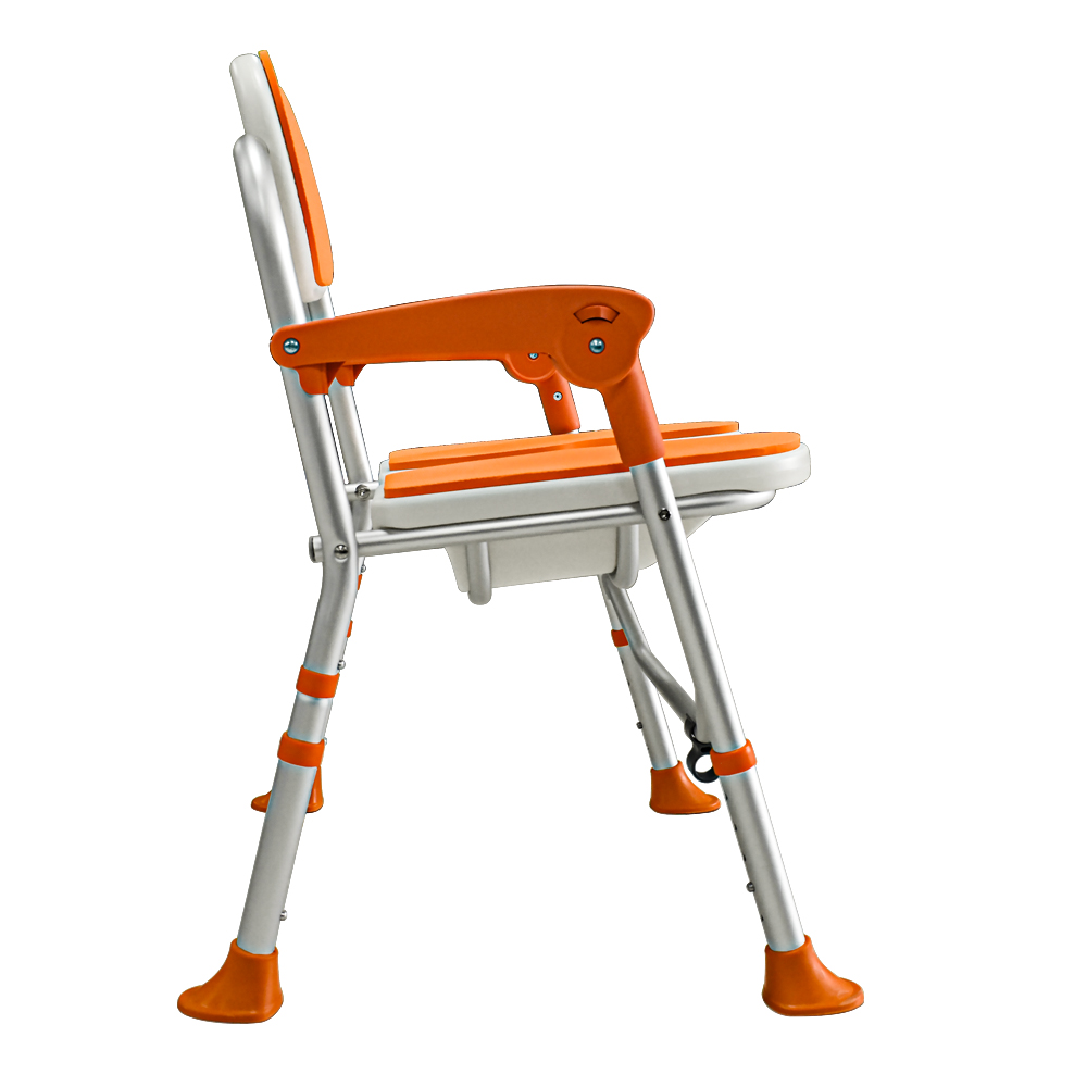 Foldable Shower Chair with Split Seat