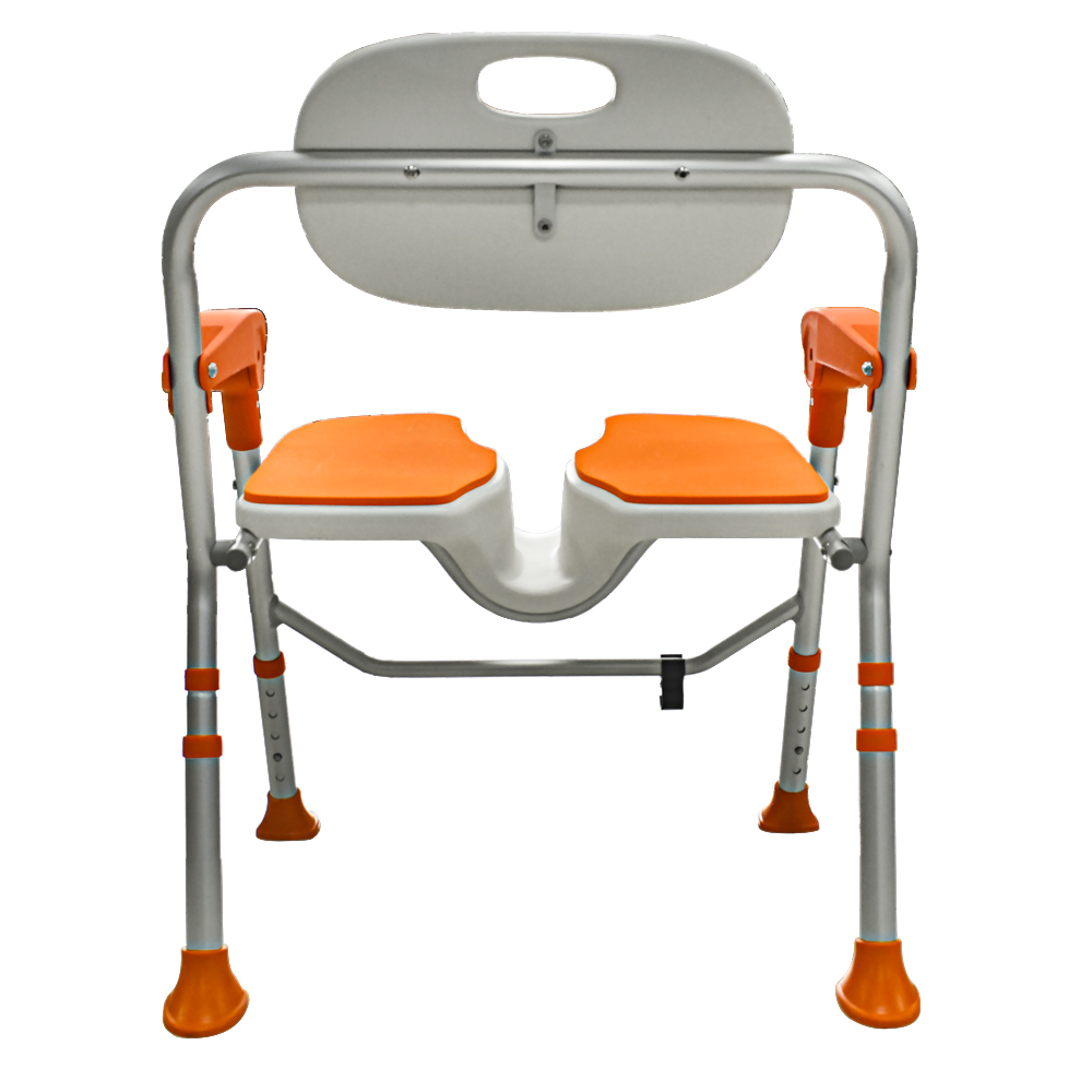 Foldable Shower Chair with Split Seat