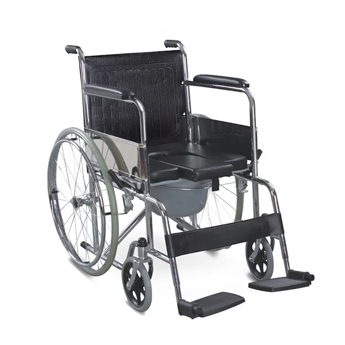 What is a wheelchair with a toilet called?