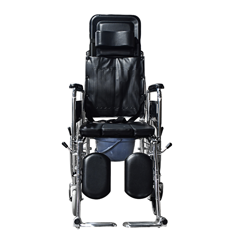 Reclining Commode Wheelchair