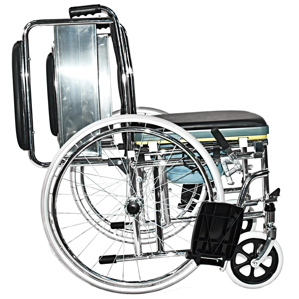 Flip-Up Armrest Commode