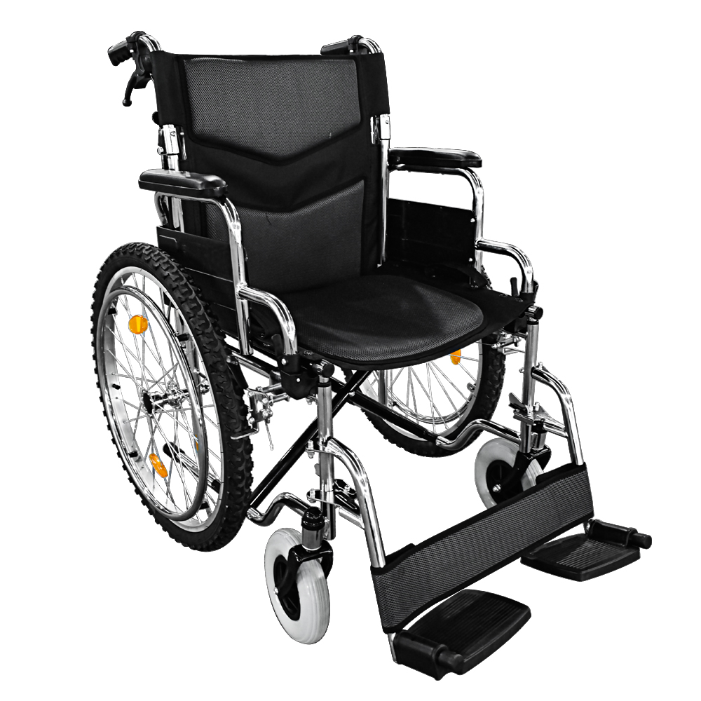 Wide Seat Steel Wheelchair