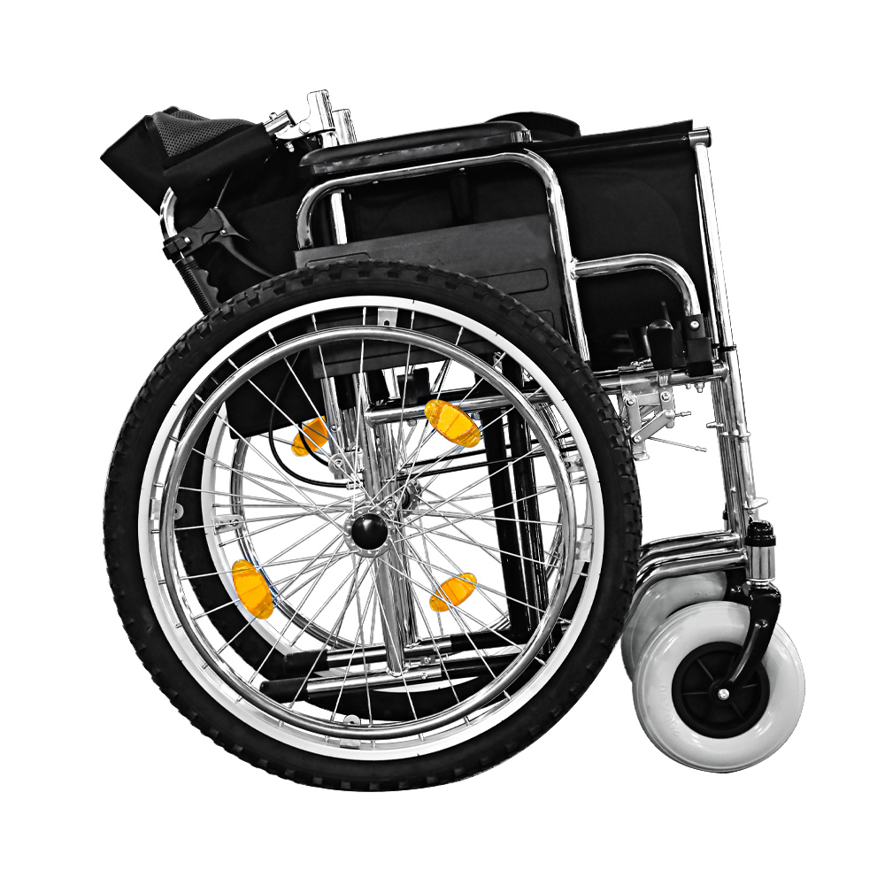 Wide Seat Steel Wheelchair