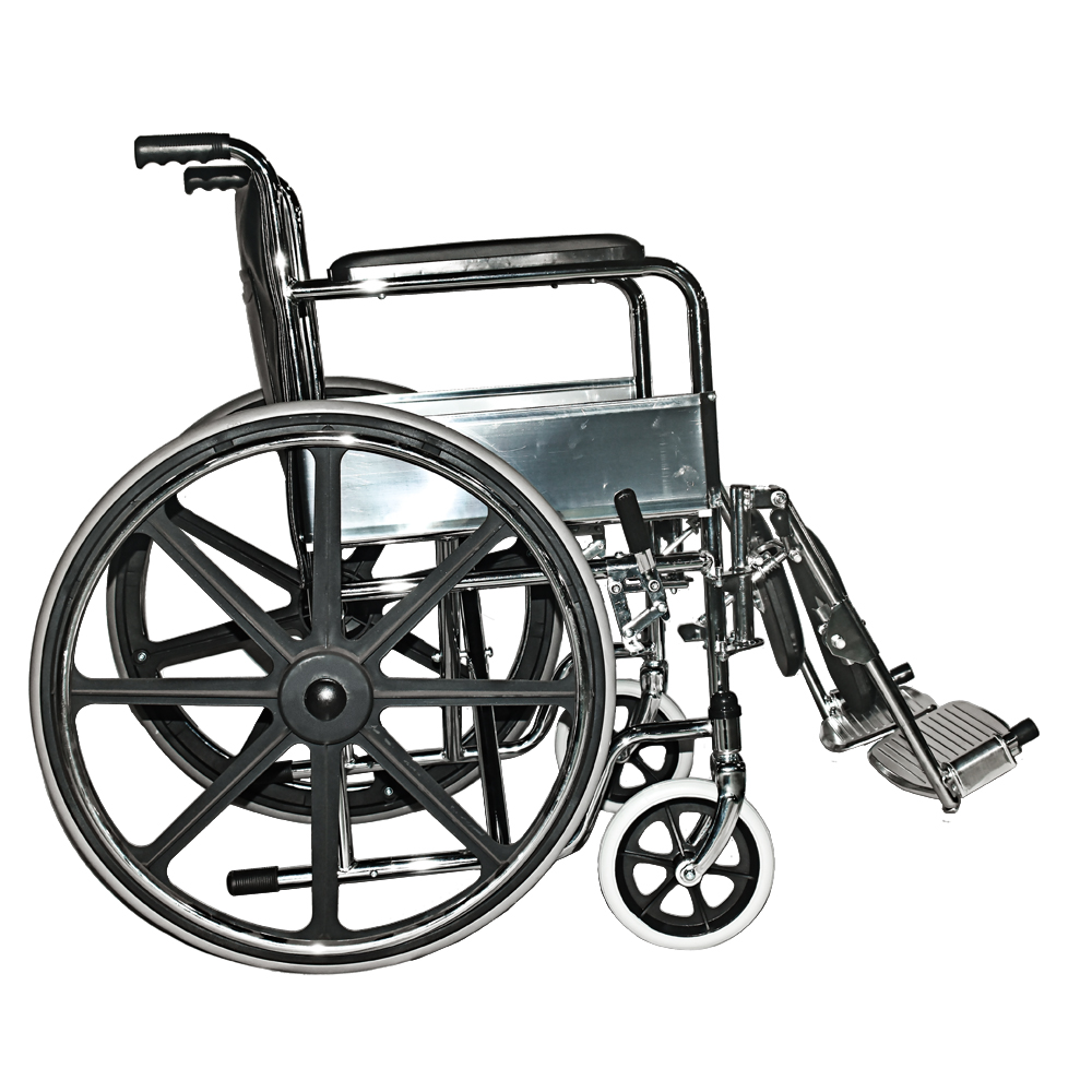 Black Powder-Coated Wheelchair