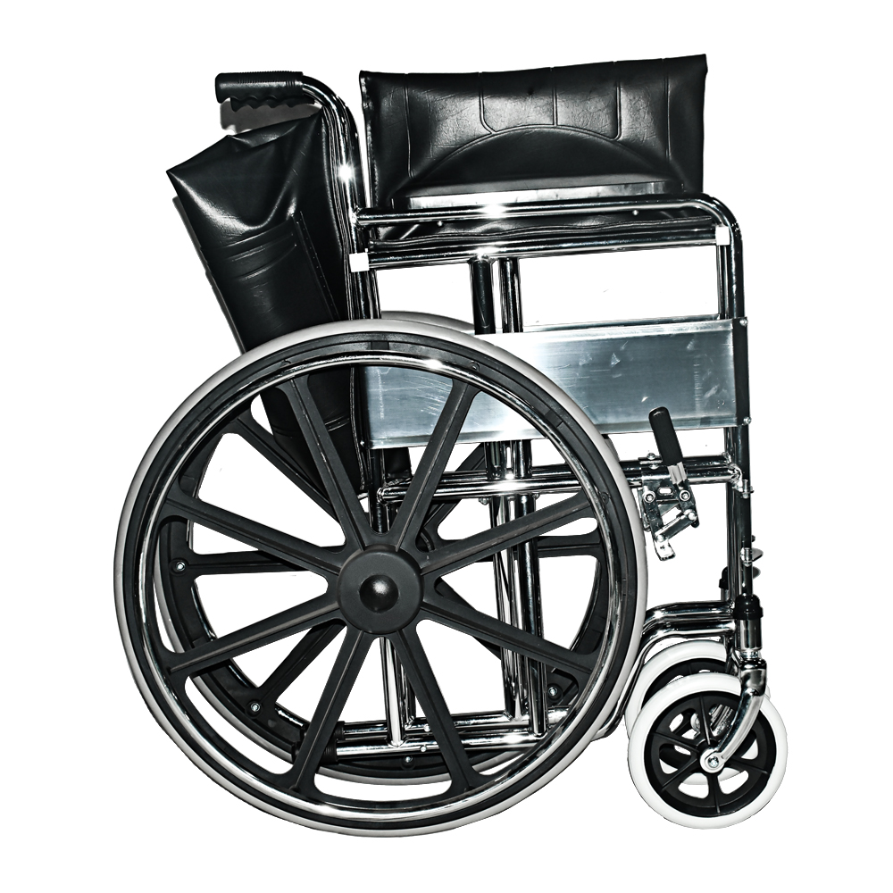 Black Powder-Coated Wheelchair