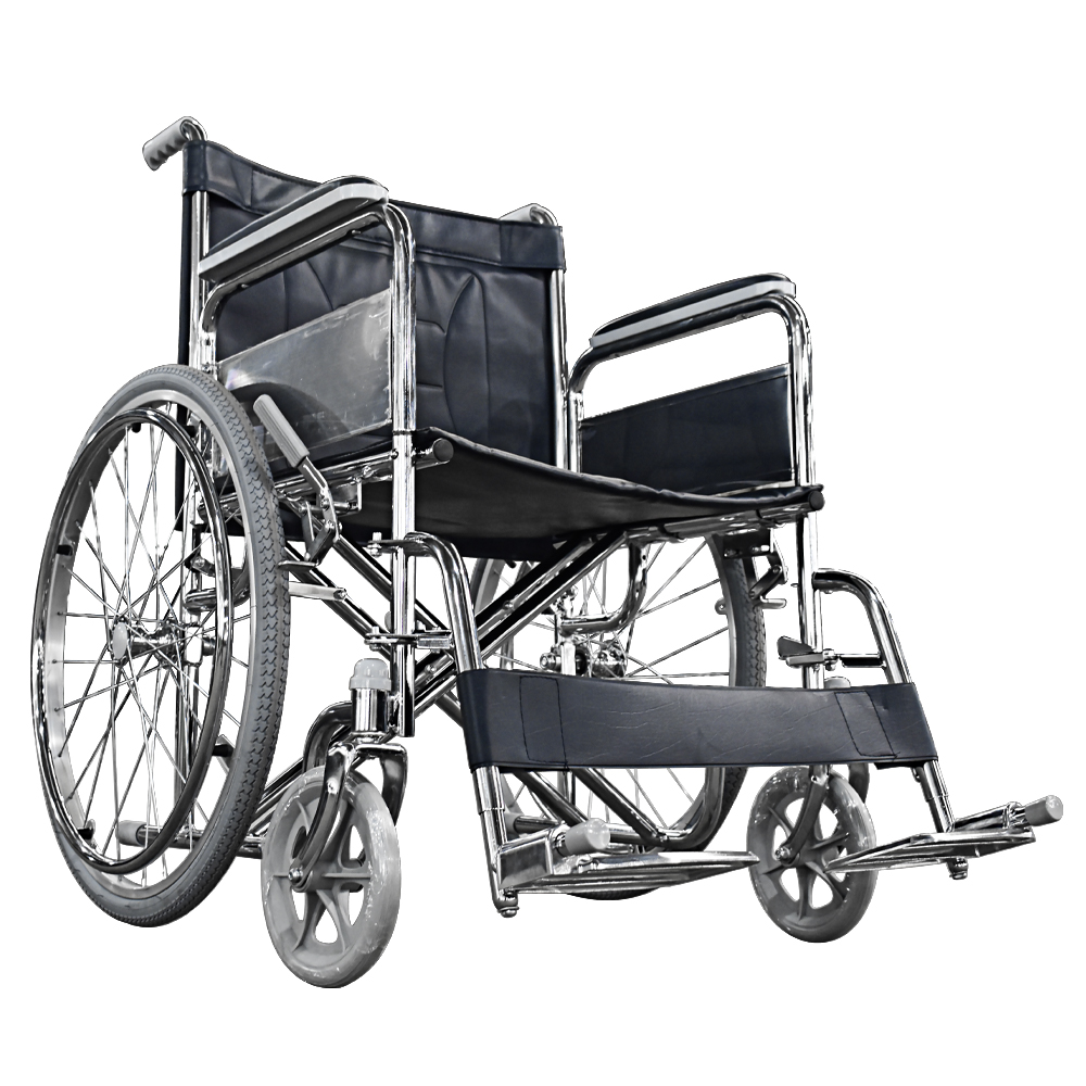 Wide Seat Steel Wheelchair