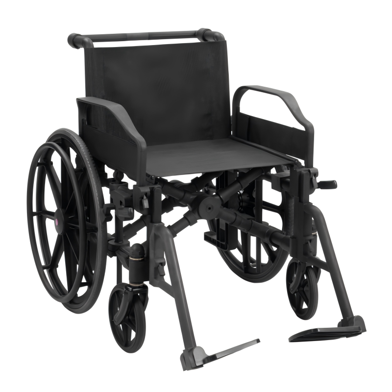 Medical Grade MRI Wheelchair with Non-Magnetic Plastic Construction