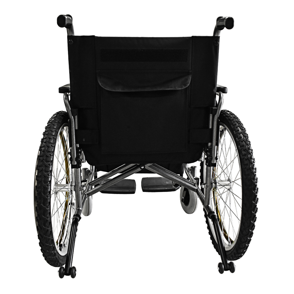 Heavy-Duty Steel Wheelchair