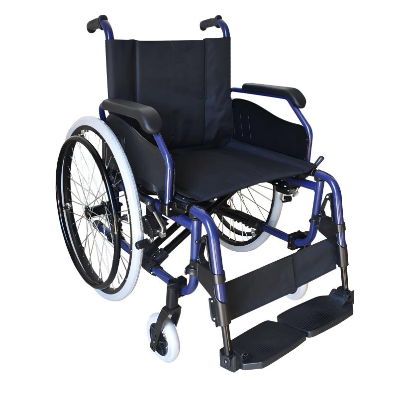 Versatile Lightweight Manual Wheelchair with Aluminum Frame
