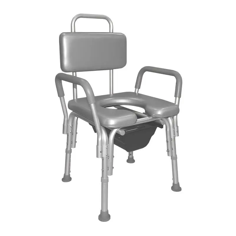 Can a commode chair be placed on top of the toilet?