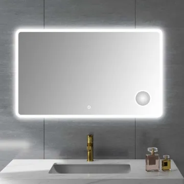 Gương thông minh trong phòng tắm lớn với đèn Led