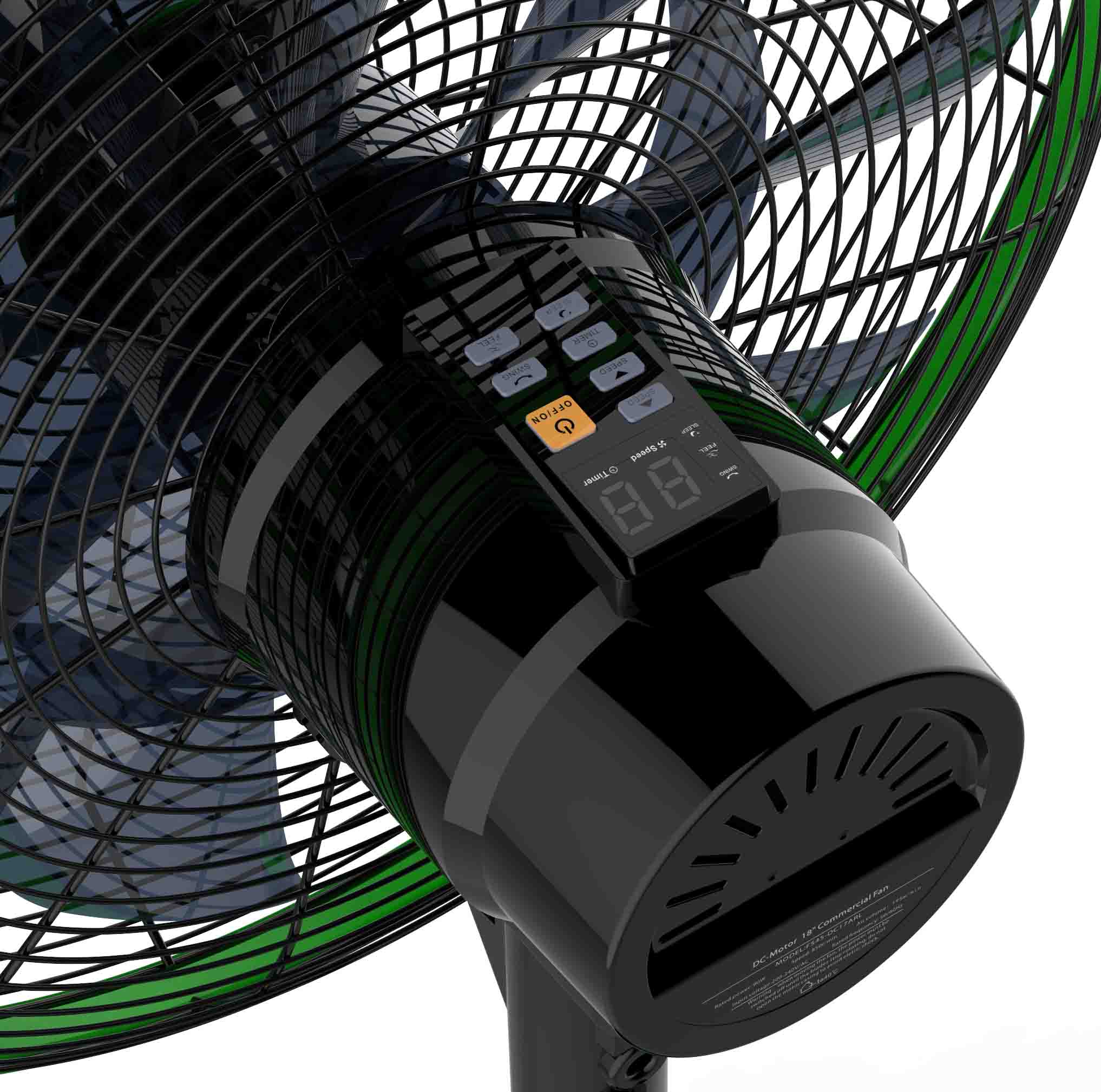 WIFI Oscillating Stand Up Fan With Remote