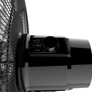 Ventilador de chão de metal silencioso de 75 W com controle remoto