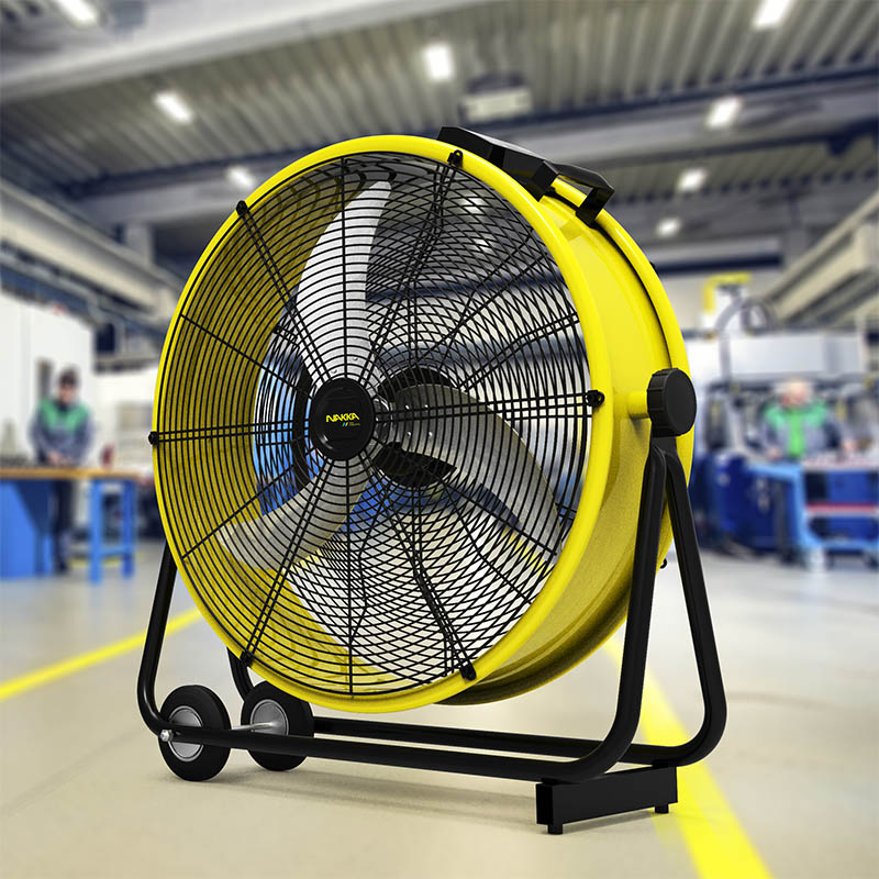 30 Inch Mobile Metal Drum Fan