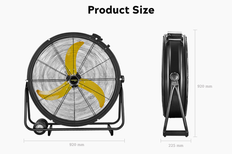 high velocity barrel fan