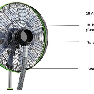 Indoor Water Misting Standing Fan