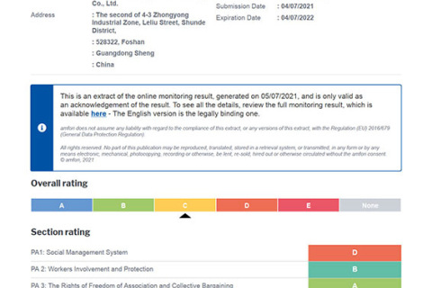 Passer les certificats BSCI