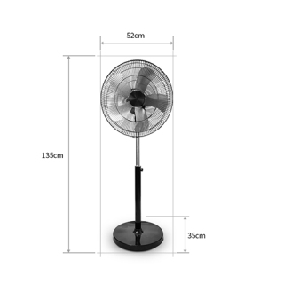 Elektrischer oszillierender Standventilator mit Fernbedienung