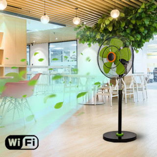 Elektrischer oszillierender Standventilator mit Fernbedienung