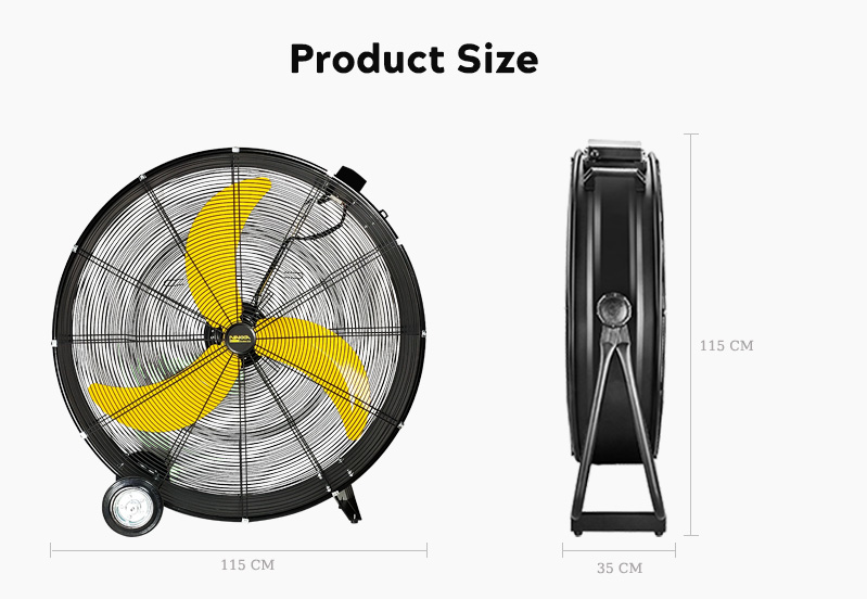 42 inch drum fan