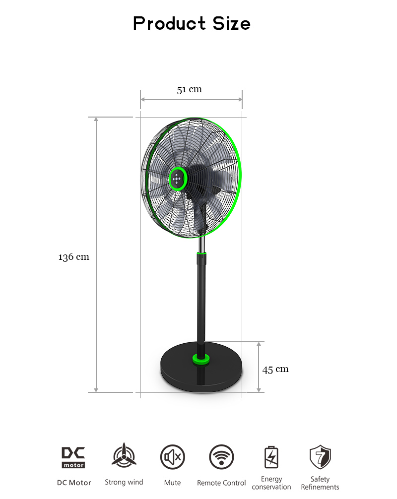 standing fan with remote
