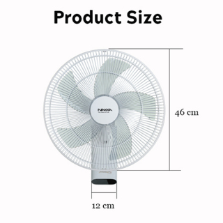 Ventilador de parede oscilante silencioso de alta velocidade