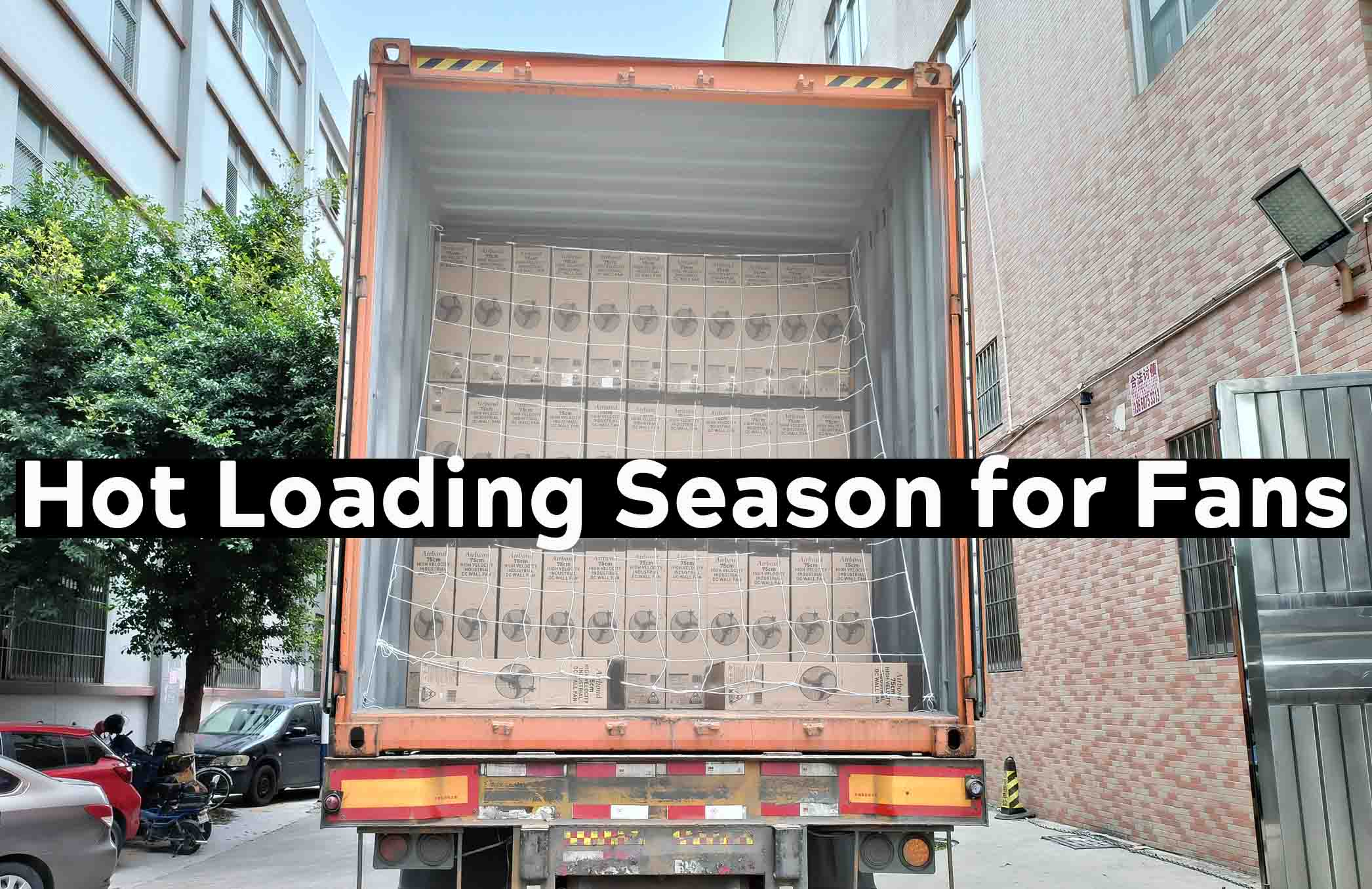 Hot delivery season for fan