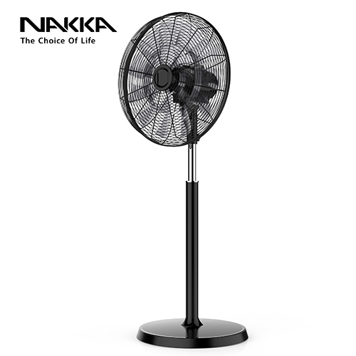 90W Black 18 Inch Pedestal Fan with Remote Control