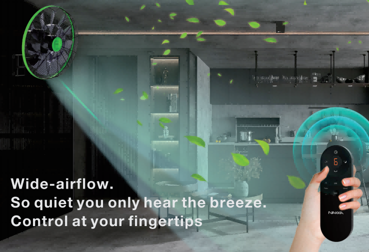 NAKKA Smart BLDC Fan: Free Your Hands with RF Remote & Voice & App Control