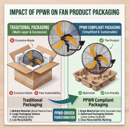 ¿Qué impacto tiene la normativa europea PPWR en los ventiladores domésticos?