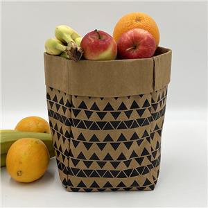 Washable Kraft Paper Storage Gift Bag