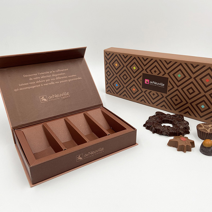 Embalaje de cajas de chocolate vacías personalizadas con s